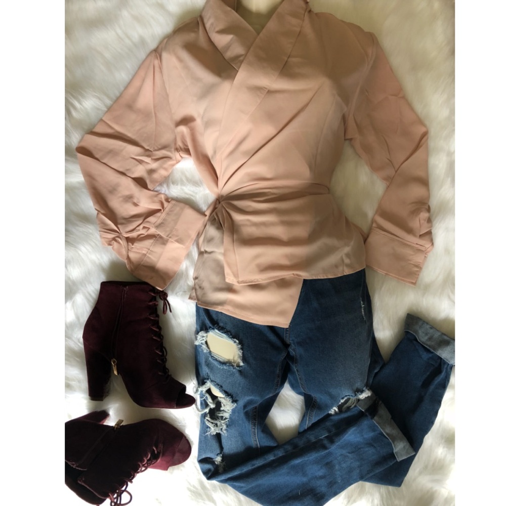 Lila top / blush pink blouse 💕